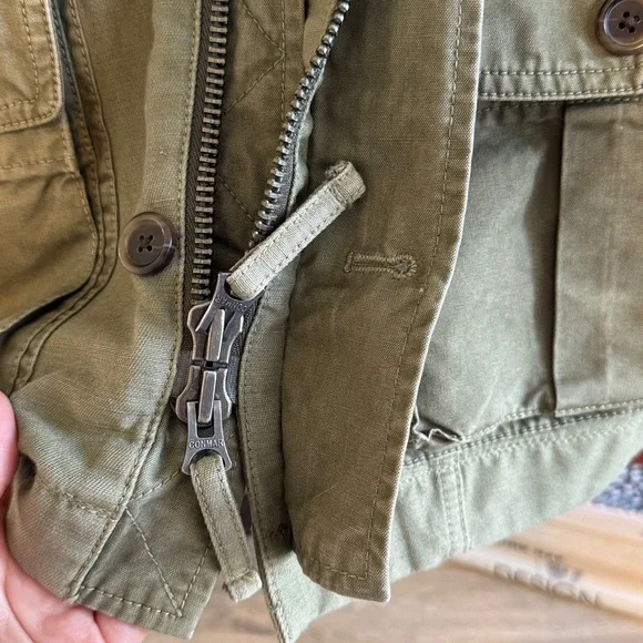 J. Crew Quilted Sleeve Boyfriend Fatigue Field Utility Jacket, XS - Picture 7 of 9